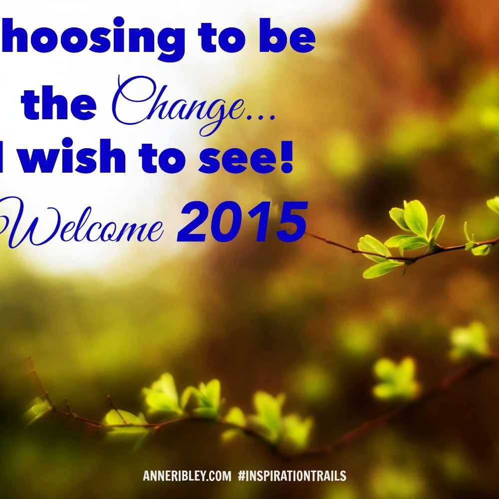 Choosing to Be the Change You Wish to See – Welcome 2015