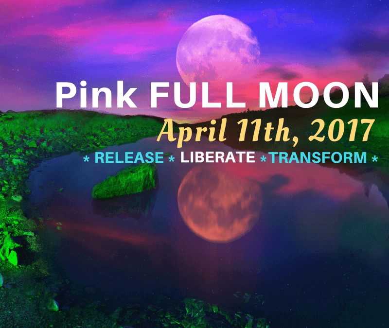 April Full Moon Pink Moon 2017